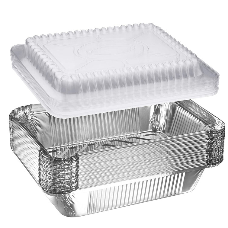 FAW 30-Pack Heavy Duty Disposable Aluminum Oblong Foil Pans With